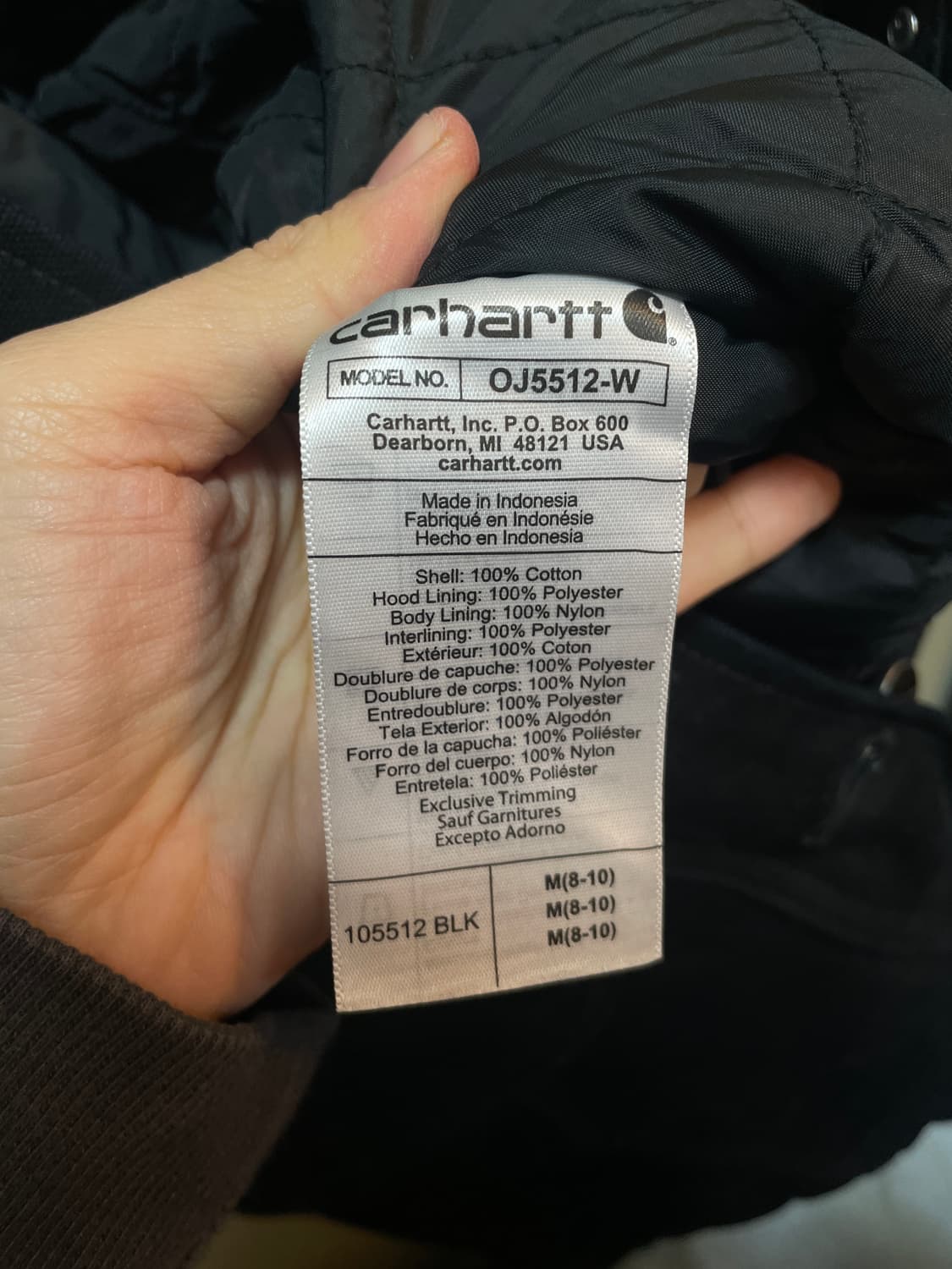 칼하트 캔버스 후드 자켓 상품이미지8