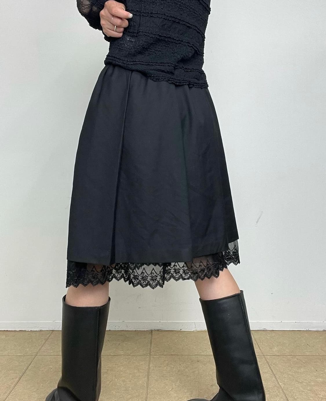 빈티지 레이스 미디스커트 상품이미지8