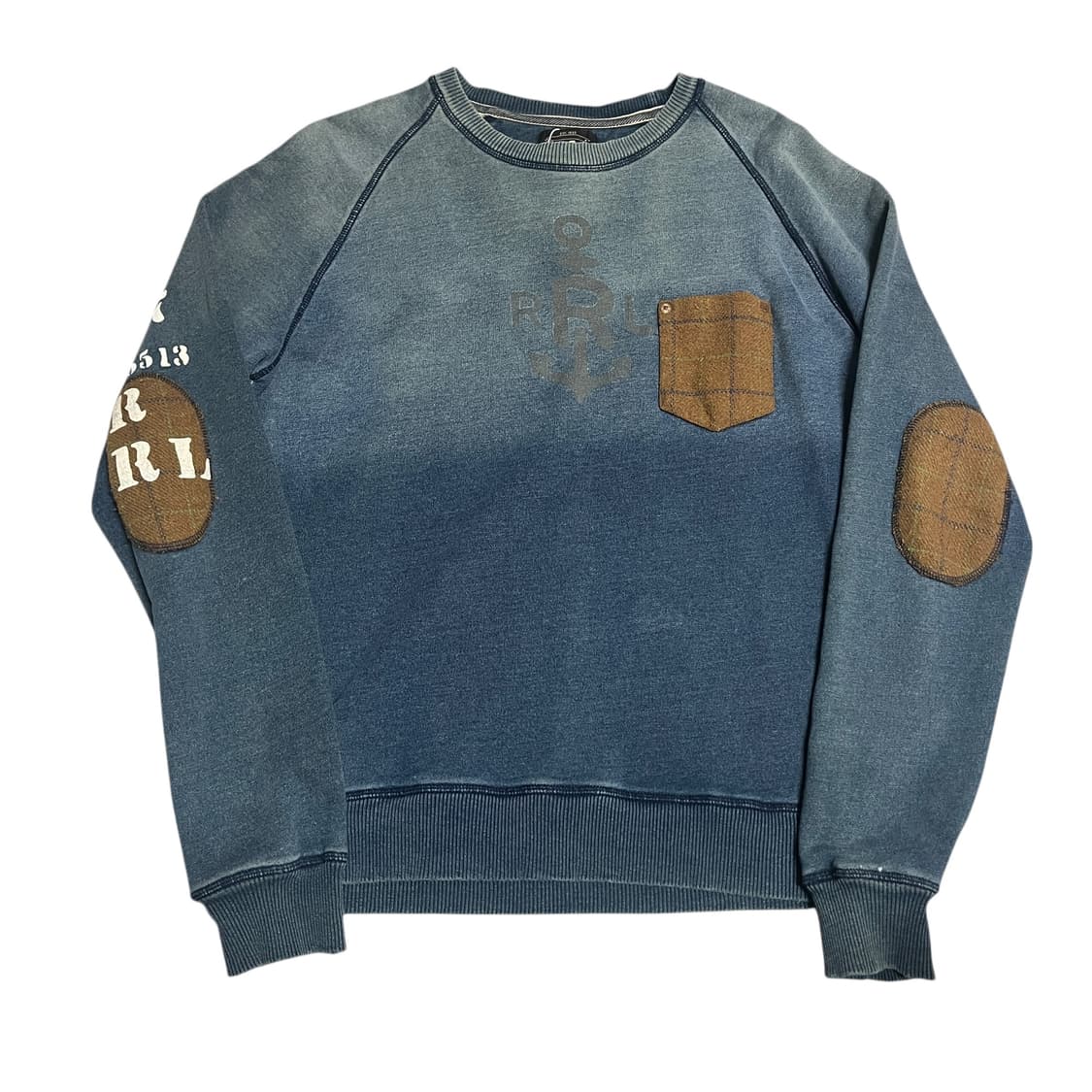 더블알엘 RRL 워시드 블루 맨투맨 상품이미지1