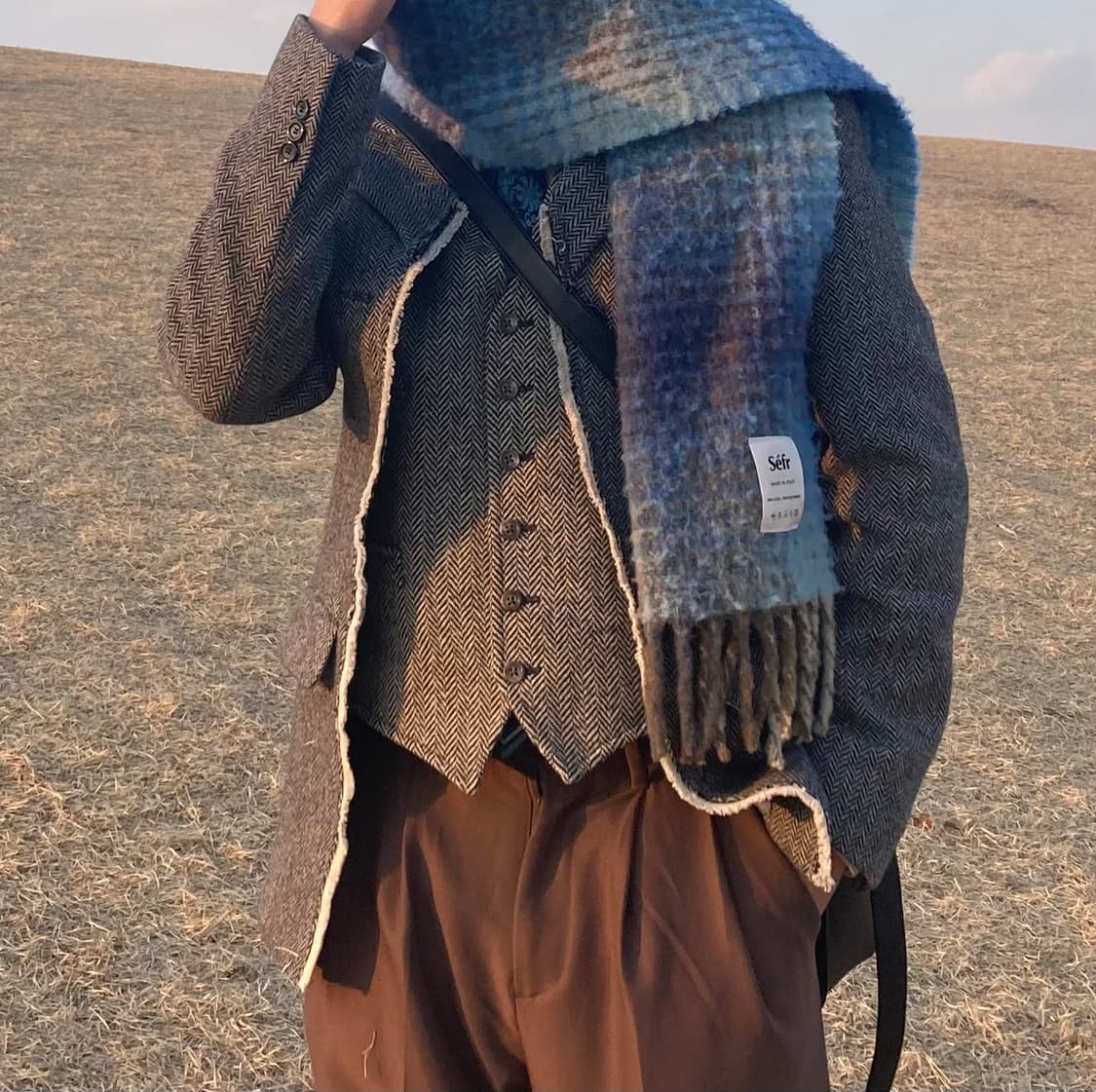 앤더슨벨 21fw 컷아웃 블레이저 상품이미지1