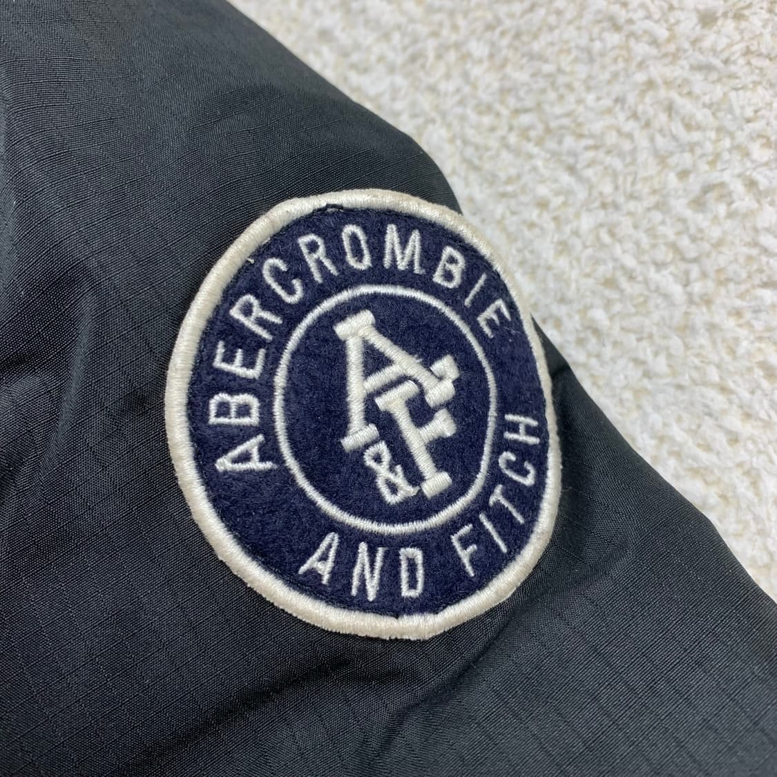 아베크롬비 패치로고 립스탑 폴리쉘 후드 파카 블랙 상품이미지4