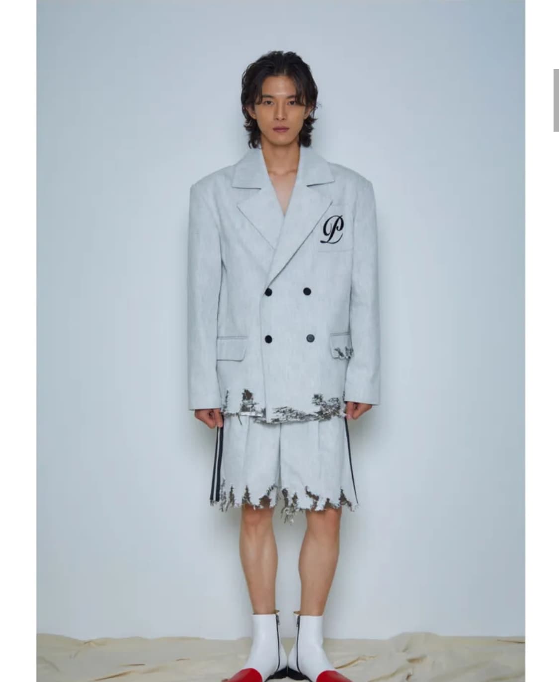 피플오브더월드 쿠로키 피크드 자켓 상품이미지1