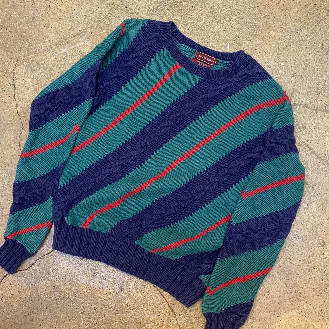 90s USA 빈티지 크리스마스 니트 케이블 니트 연말파티 니트 상품이미지2
