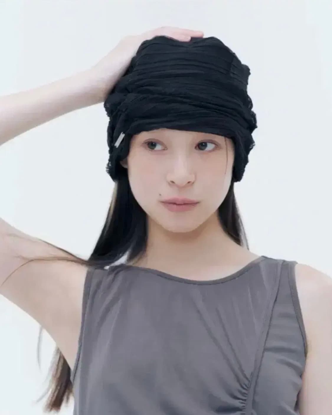 미세키서울 Sheer turban beanie 쉬어 터반 비니 상품이미지2