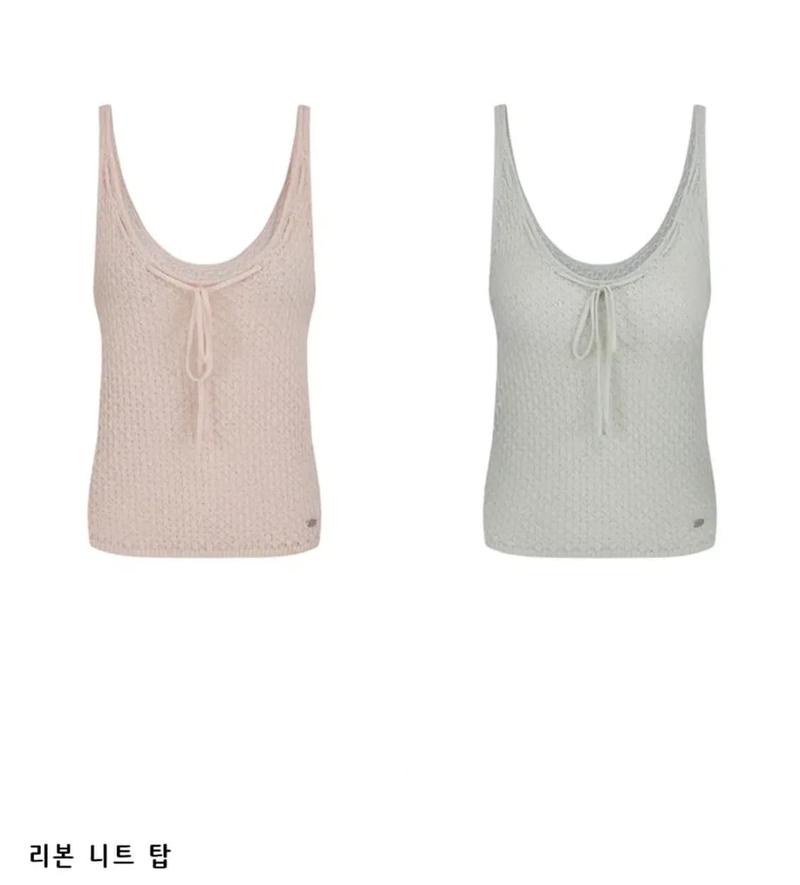 라벨르블랑 리본 니트 탑 상품이미지1