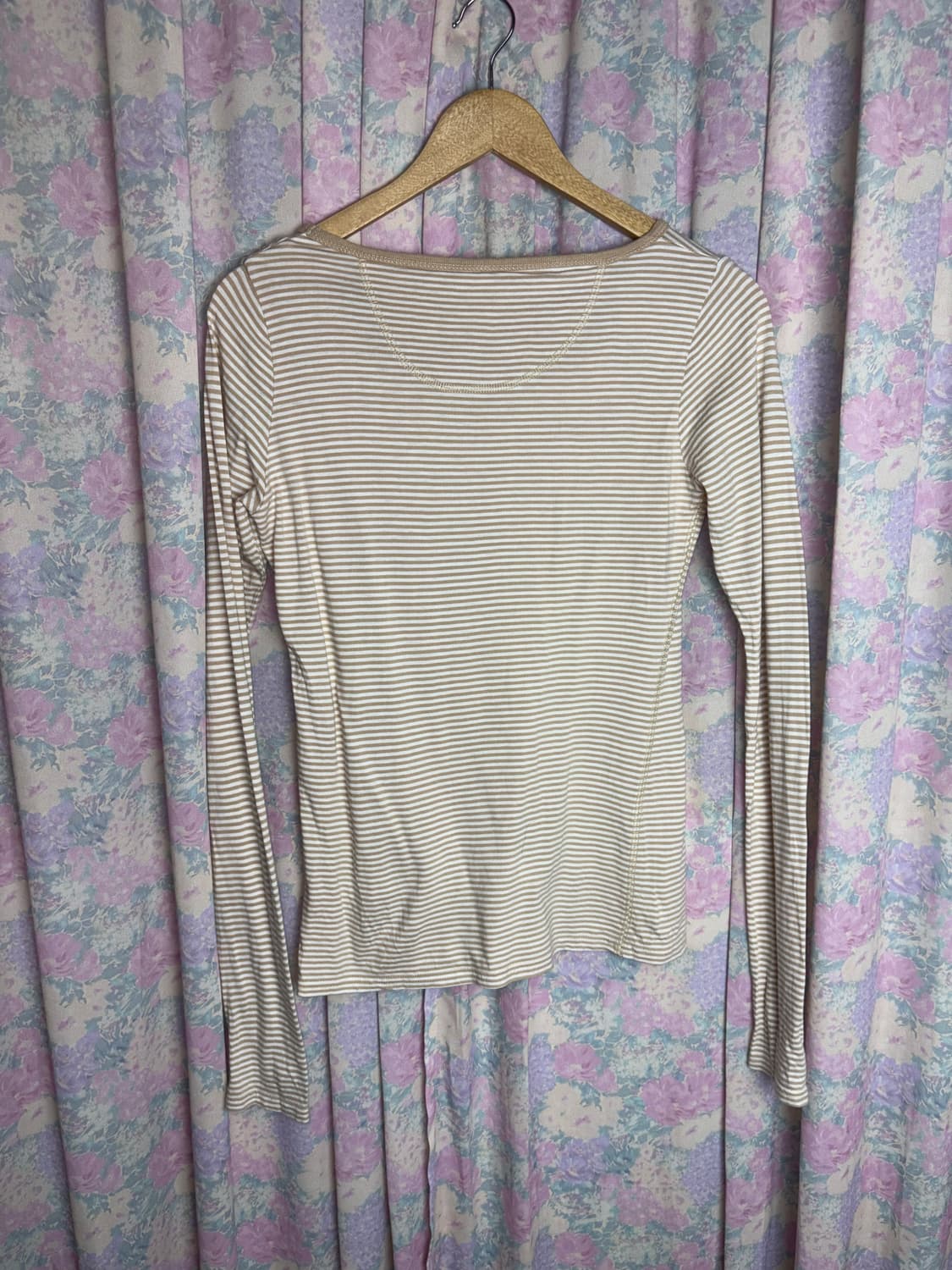 베이지 스트라이프 이너 티셔츠 상품이미지9