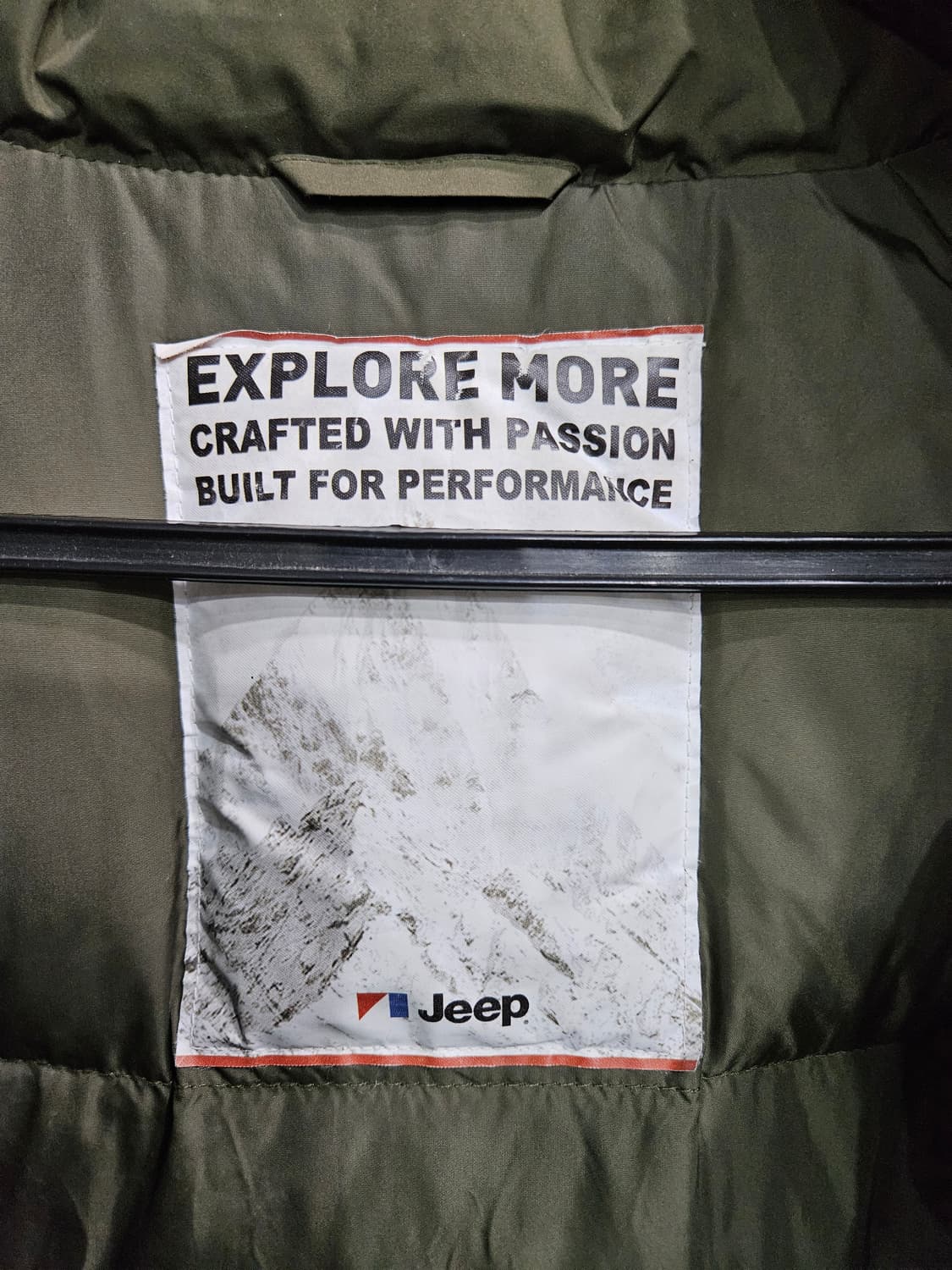 지프 카키컬러 남성 95 덕다운 패딩  상품이미지3