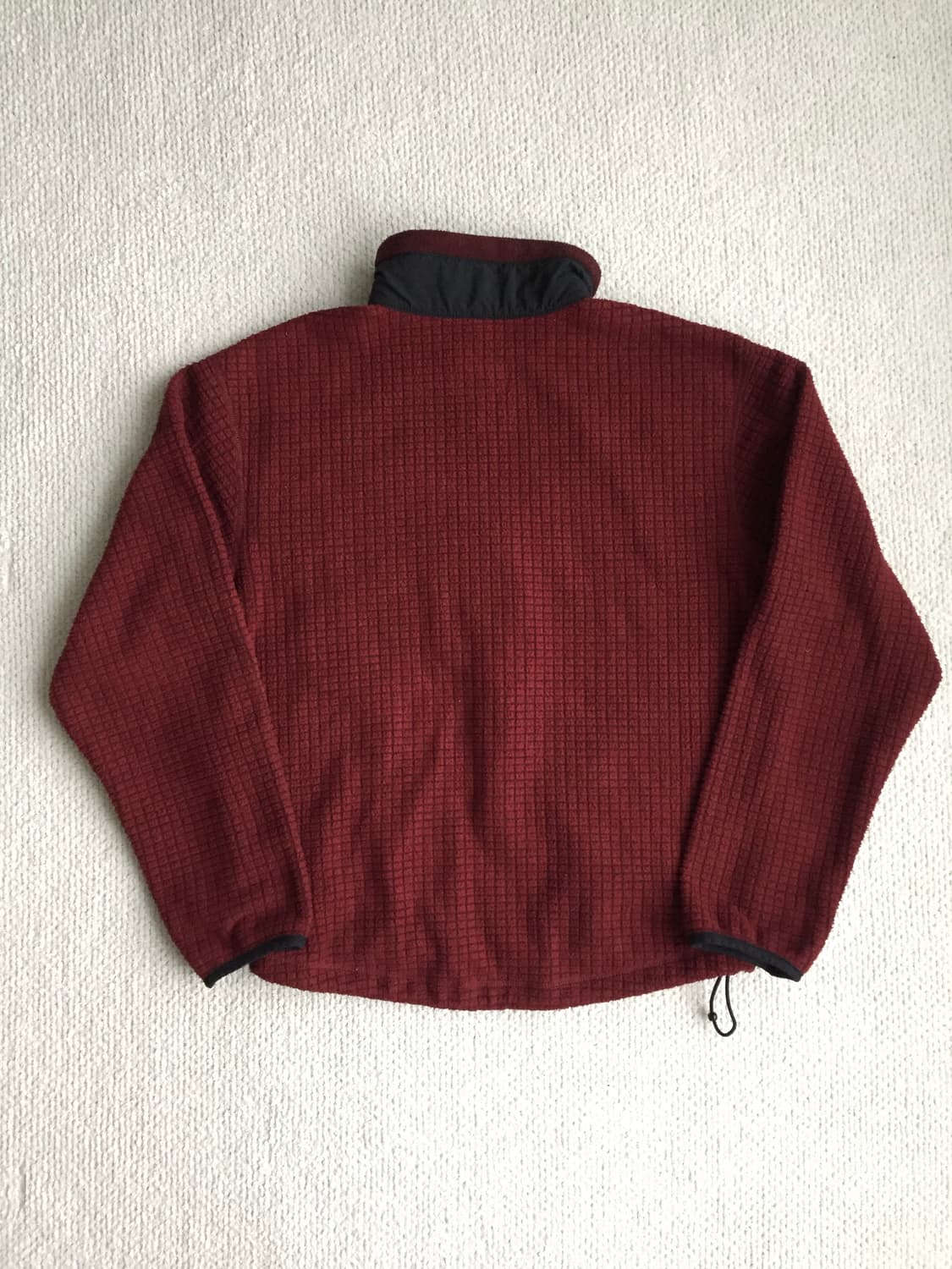 LLbean 미제 버건디 투웨이 집업 플리스 상품이미지2