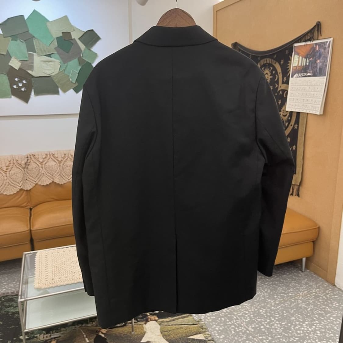 메종미네드 모던시크 캐주얼 올블랙 블레이저 자켓 M C11950 상품이미지4