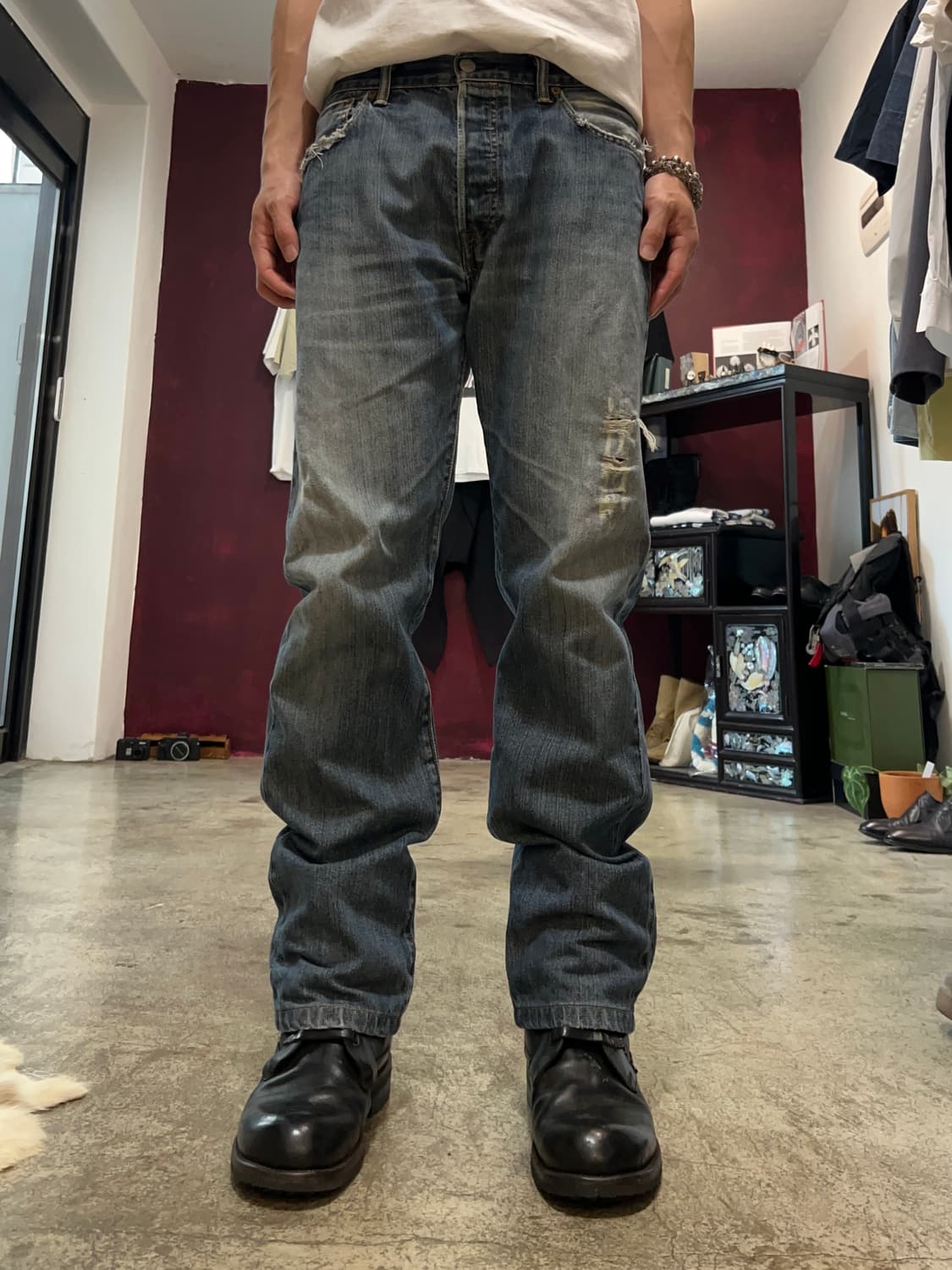 Levis (리바이스) 501 스트레이트 데님 팬츠 상품이미지1