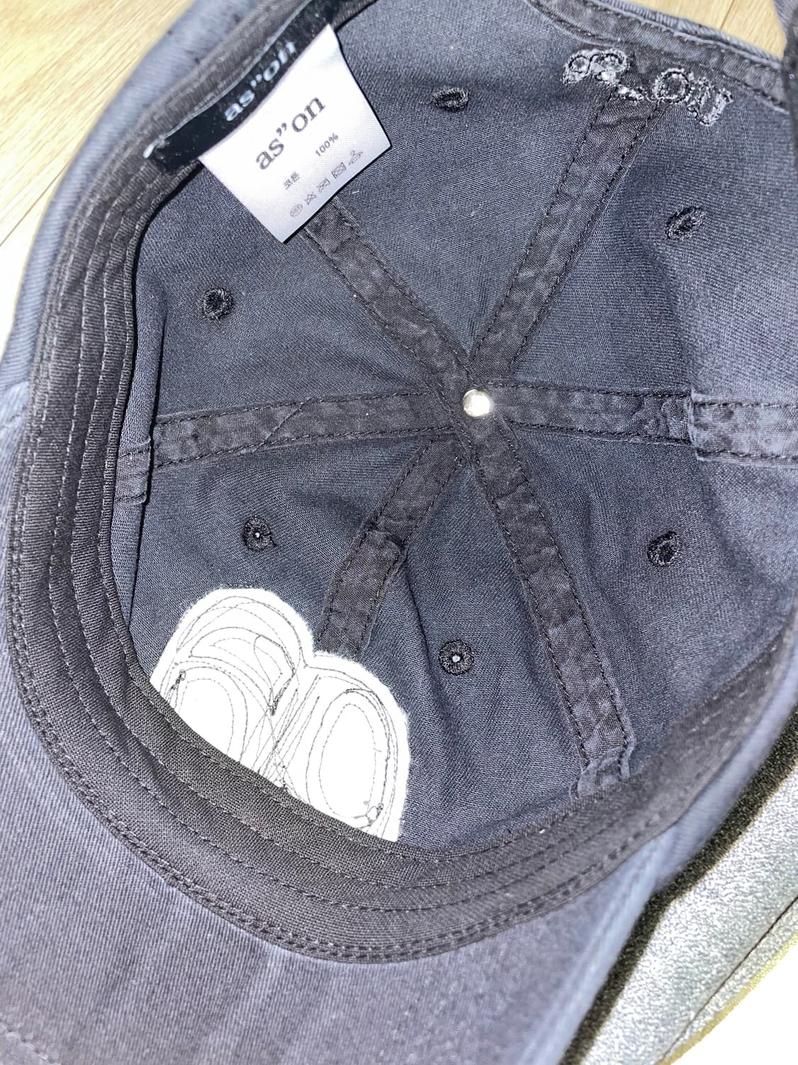 애즈온 패치 볼캡 블랙 상품이미지3