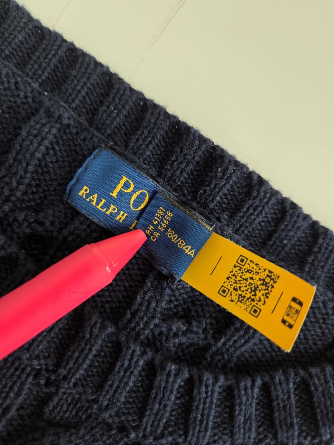 폴로 랄프로렌 케이블 코튼 니트 160/84A 상품이미지4