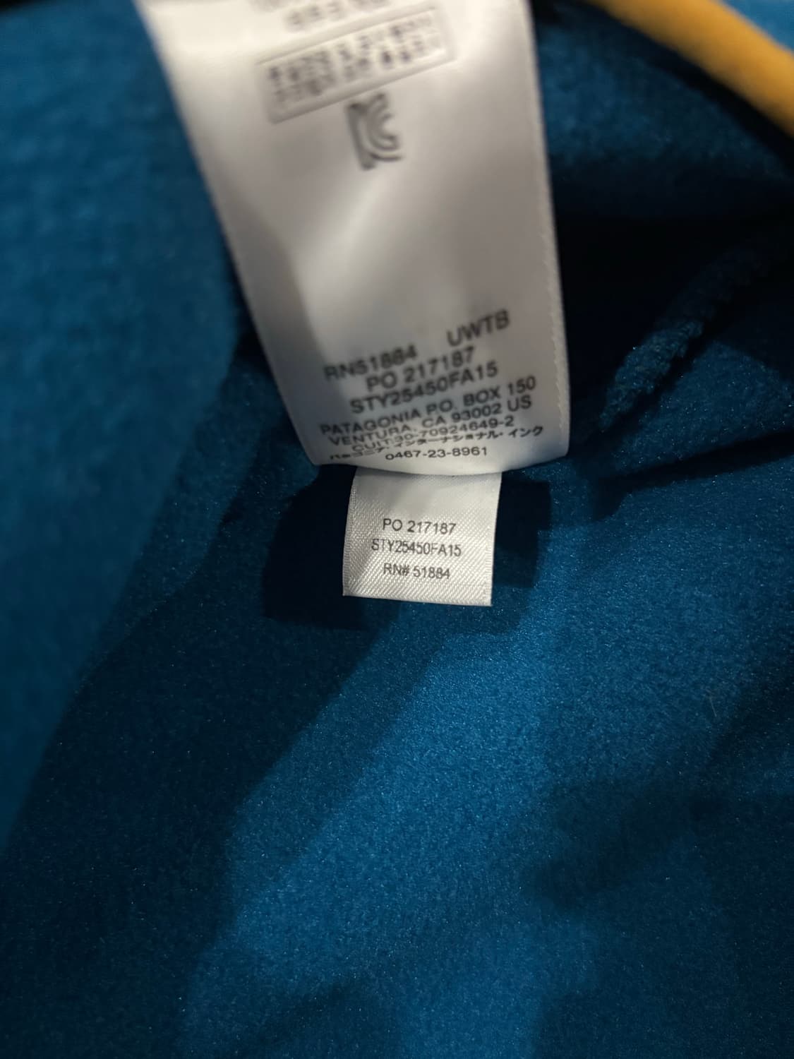 파타고니아 신칠라 언더워터 블루 m 사이즈 판매합니다. 상품이미지6