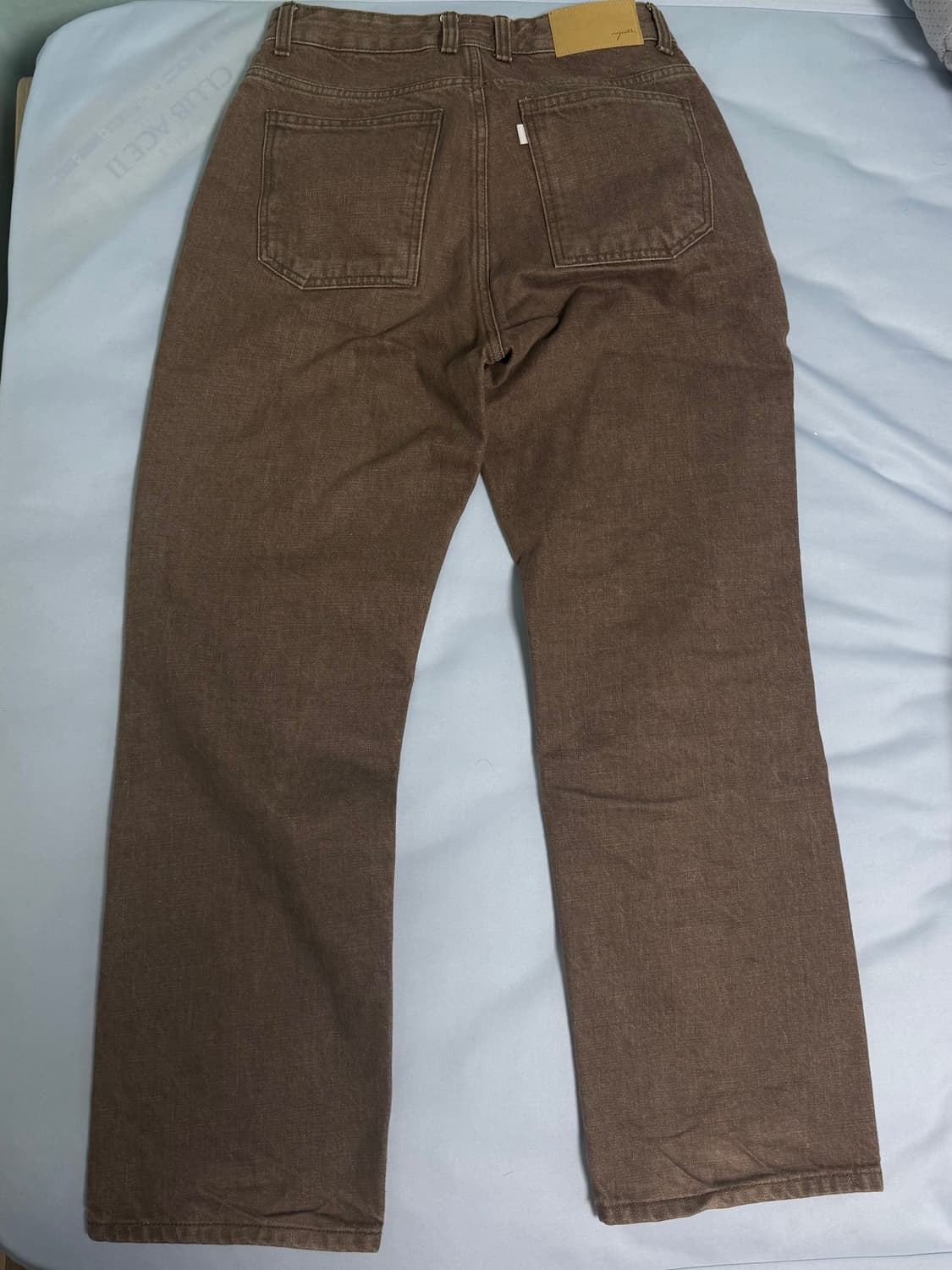 유스 브라운 스트레이트 데님 S 상품이미지2