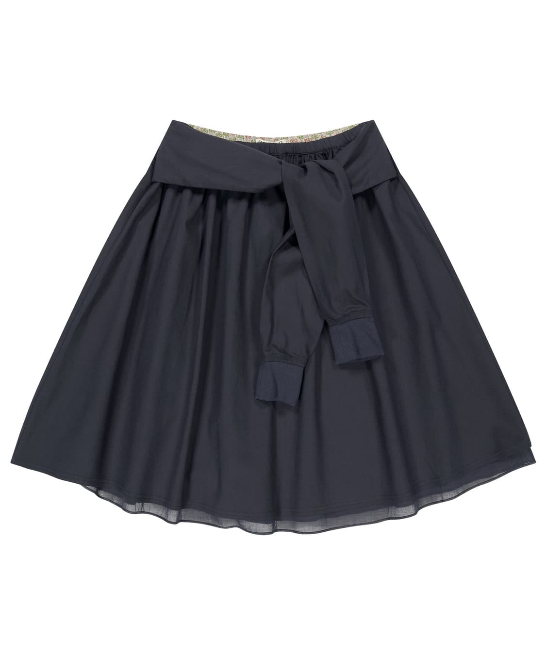COYSEIO STRAP SHIRRING SKIRT NAVY 상품이미지1