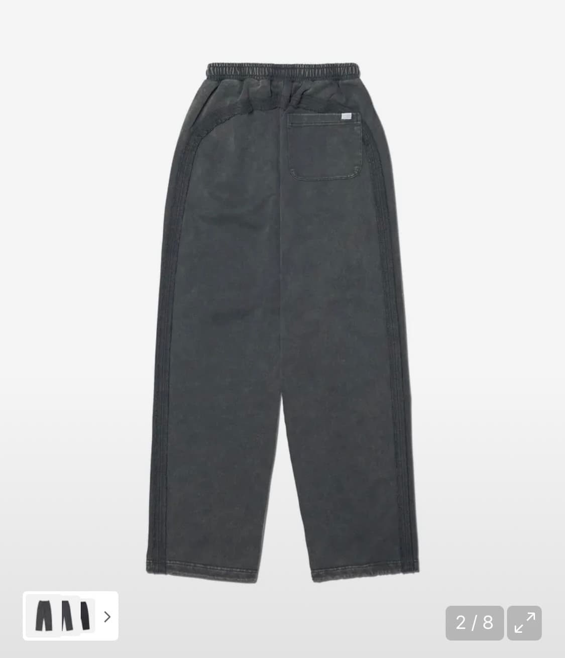 노매뉴얼 M.L SWEATPANTS - WASHED CHARCOAL 상품이미지4