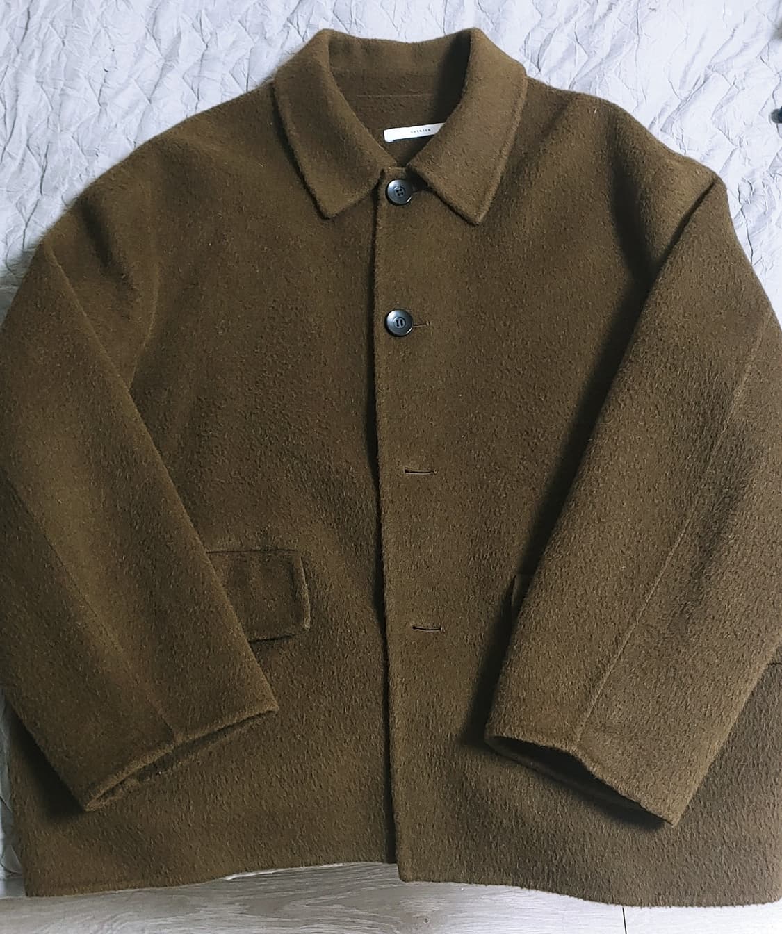 셔터 핸드메이드 알파카 코트 자켓 L 상품이미지4