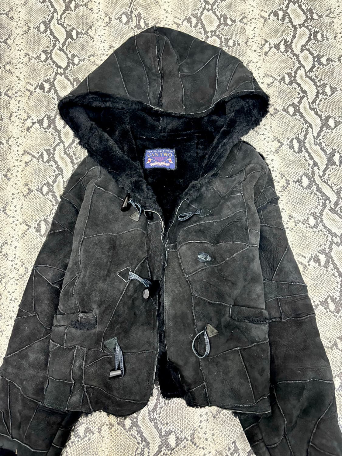 Rough Leather Sheep Fur Trimming over-Ho 상품이미지6