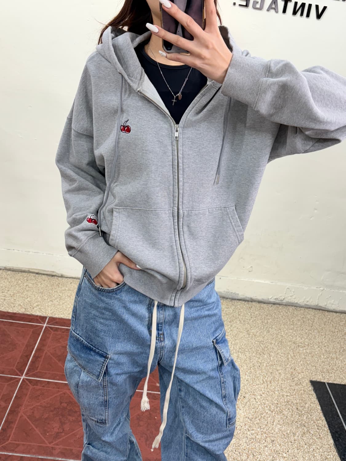 키르시 후드 집업 상품이미지1