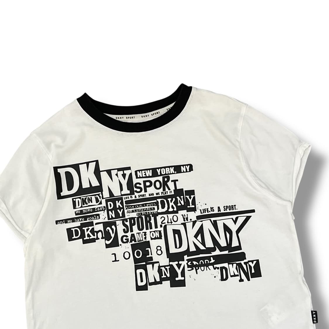 dkny 그래픽 링거 반팔티 y12131 상품이미지4