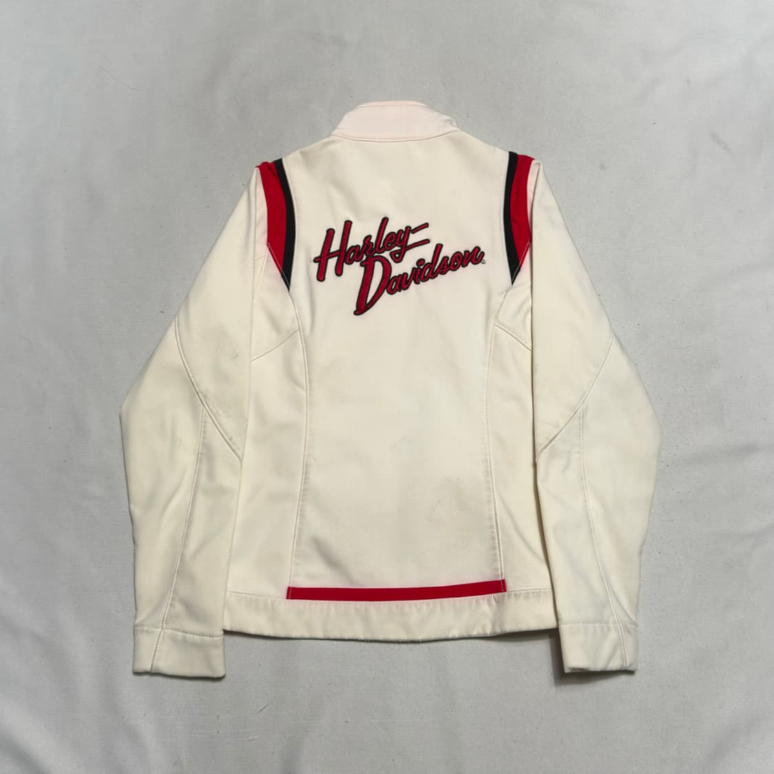 XS 할리데이비슨 여성용 빅 레터링 로고 레이싱 집업 자켓 상품이미지3