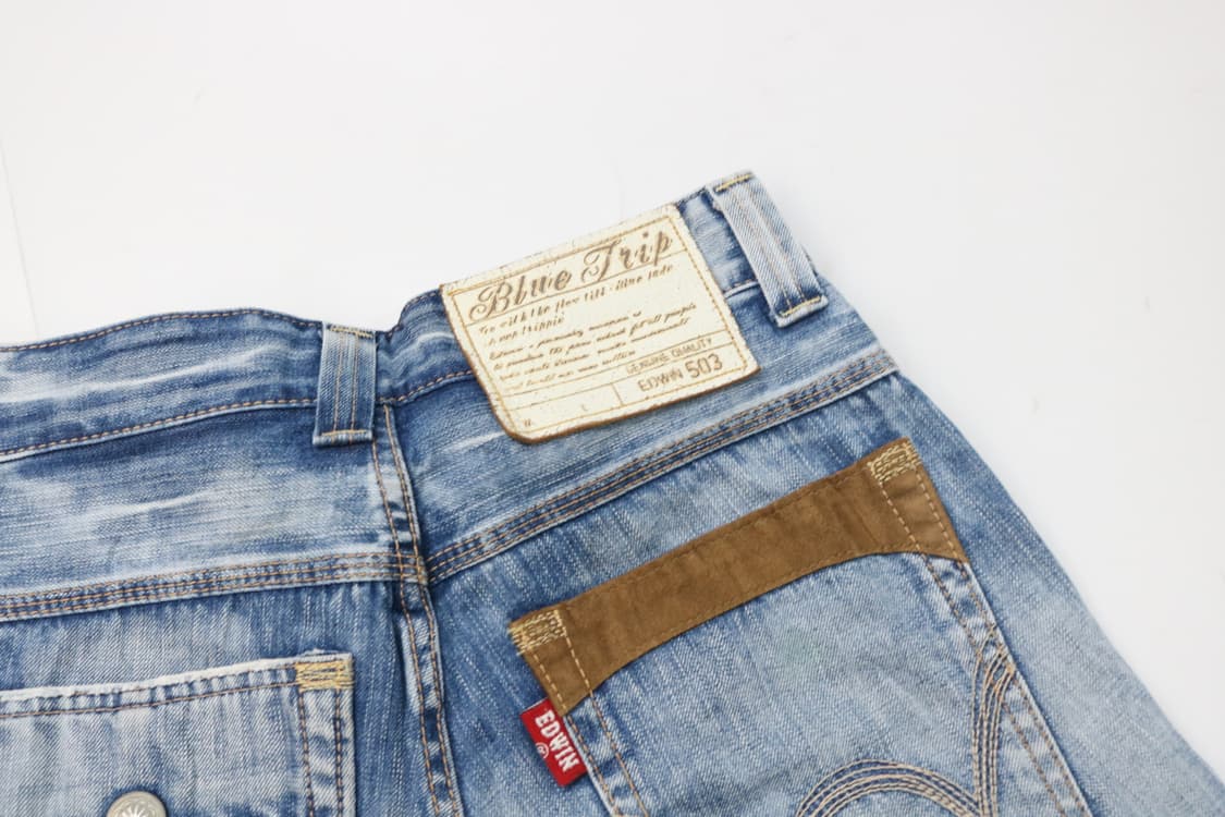 EDWIN 에드윈 블루트립 빈티지 카고 디테일 데님 팬츠 (28) 상품이미지9