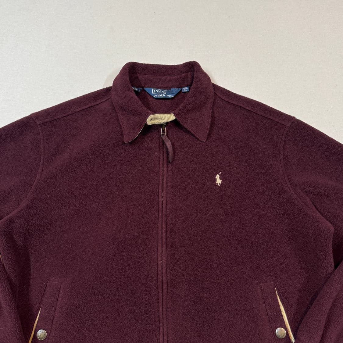 XL) 폴로 랄프로렌  폴라텍 플리스 스윙탑 자켓 버건디 상품이미지3