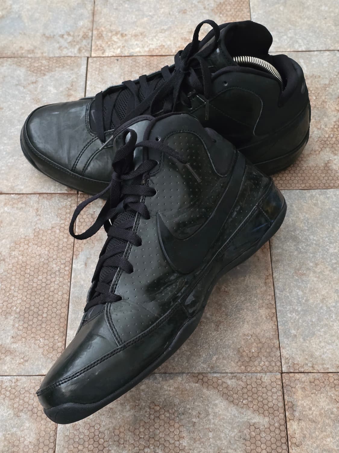 (285)나이키 빈티지 줌 허슬 블랙 페이턴트  상품이미지6