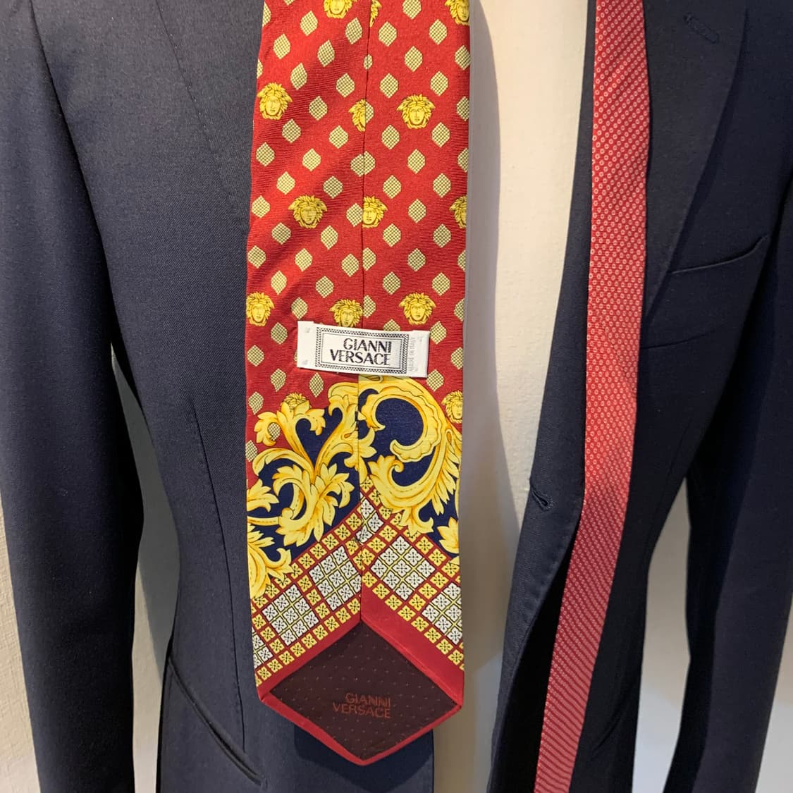 베르사체(VERSACE) 명품 결혼식 정장넥타이 100실크 모노그램 상품이미지2