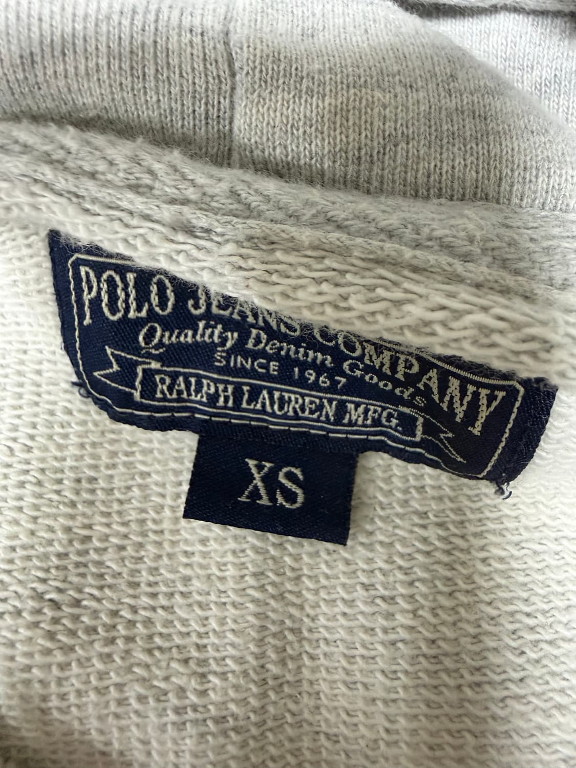 폴로 진 성조기 그레이 후드티 xs 상품이미지3