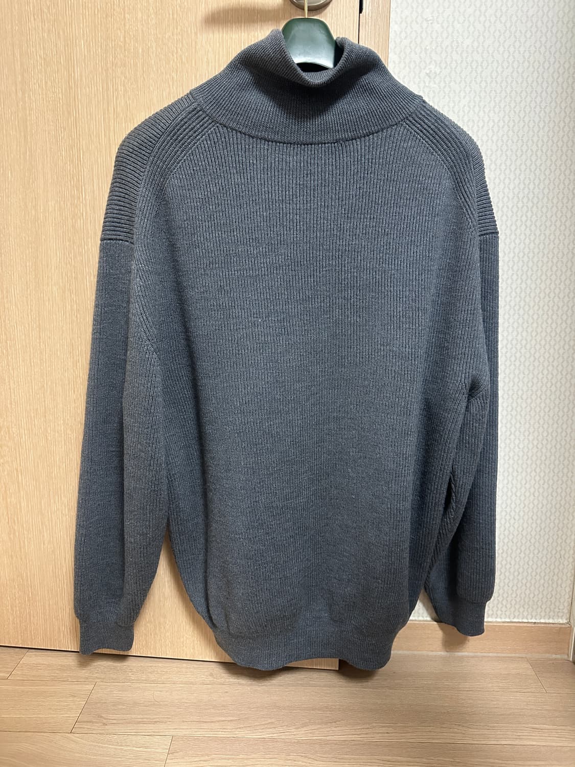 Volume Half Zip-up Knit (pebble)  상품이미지4