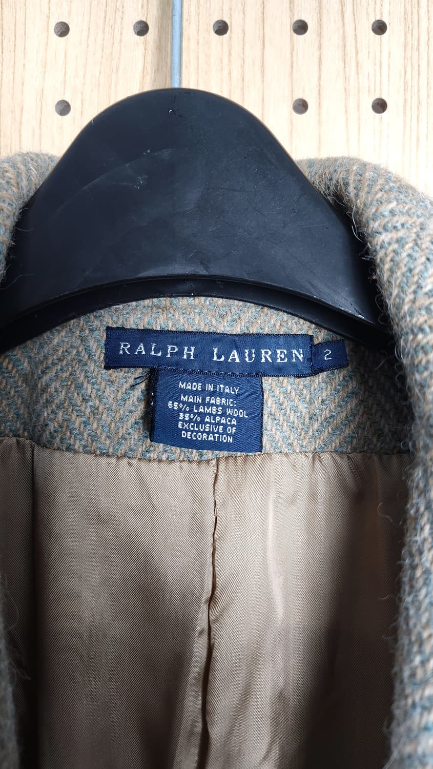 랄프로렌 이태리 알파카 램스울 헤링본 롱코트 2 상품이미지9