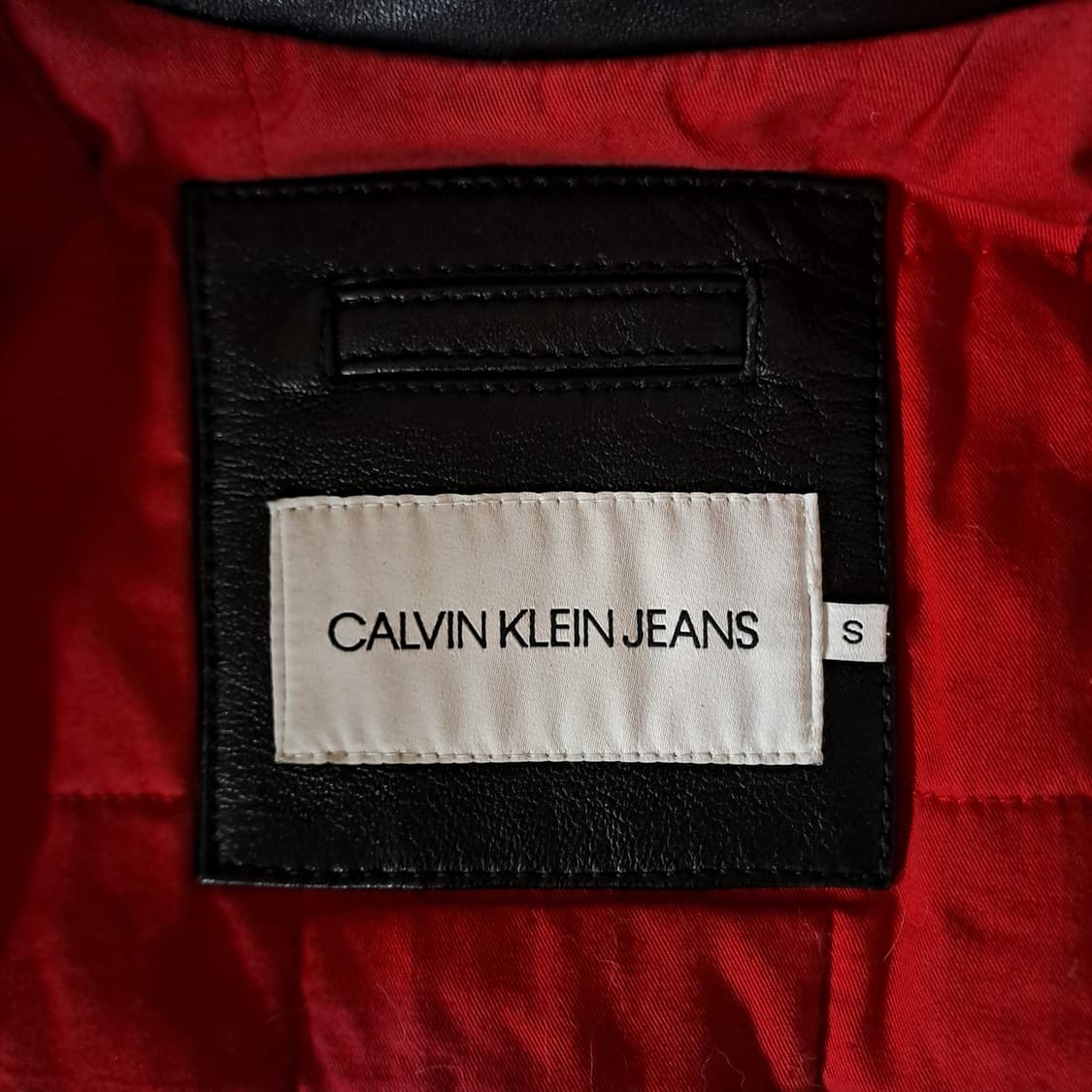 (택포) 캘빈클라인 스탠카라 레이서 양가죽 자켓 M B591 상품이미지7