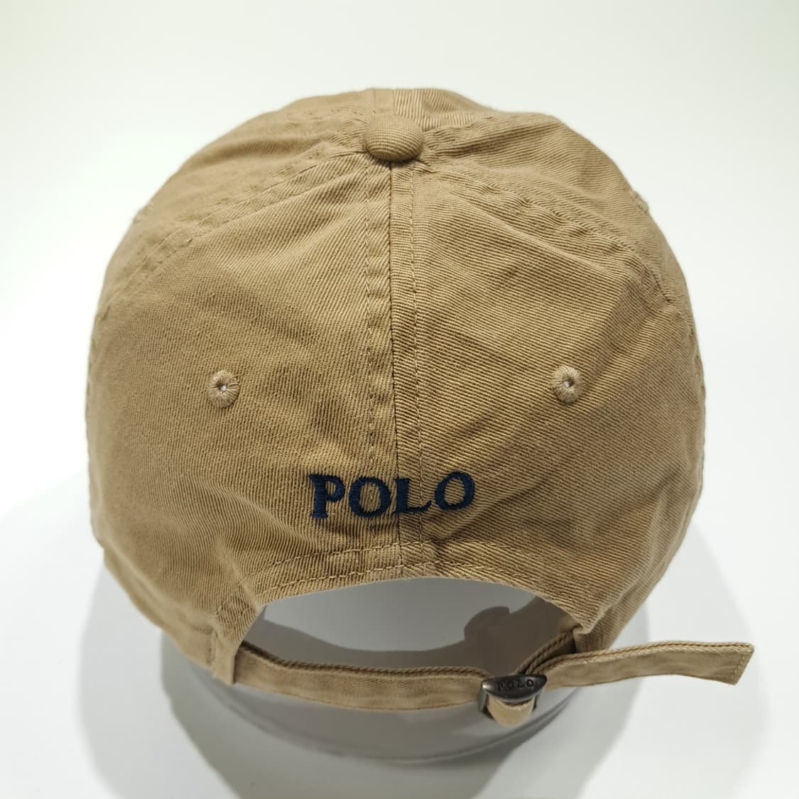 CL489 폴로 다크네이비 자수 베이지 볼캡 모자 상품이미지5