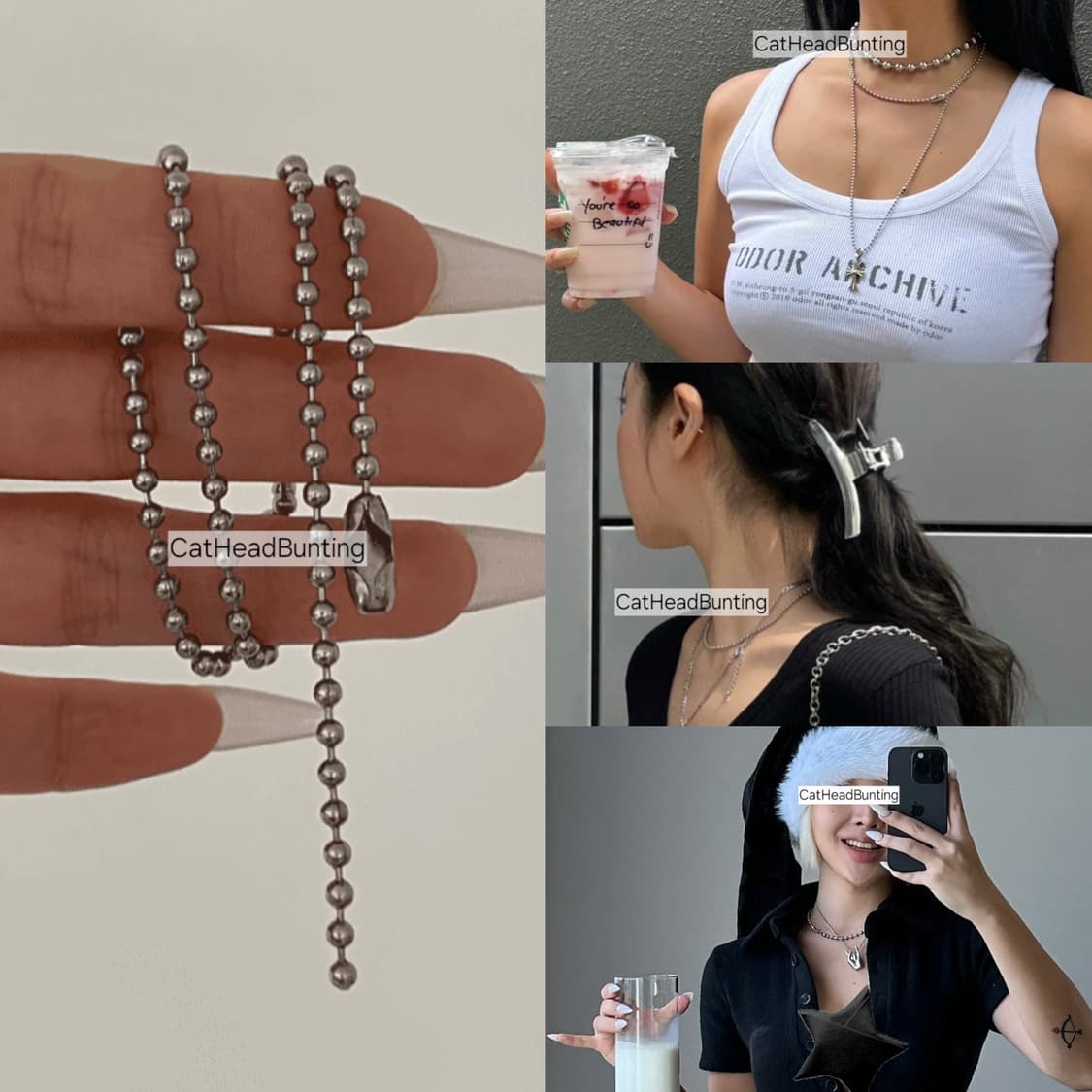 *ODOR MADE* FOUNDᐝ army necklace 볼체인 목걸이 상품이미지2