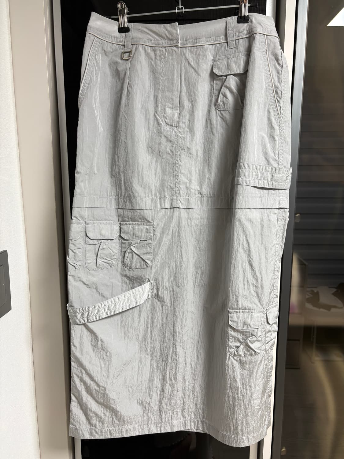 기준 kijun 롱 카고스커트 실버그레이 상품이미지4