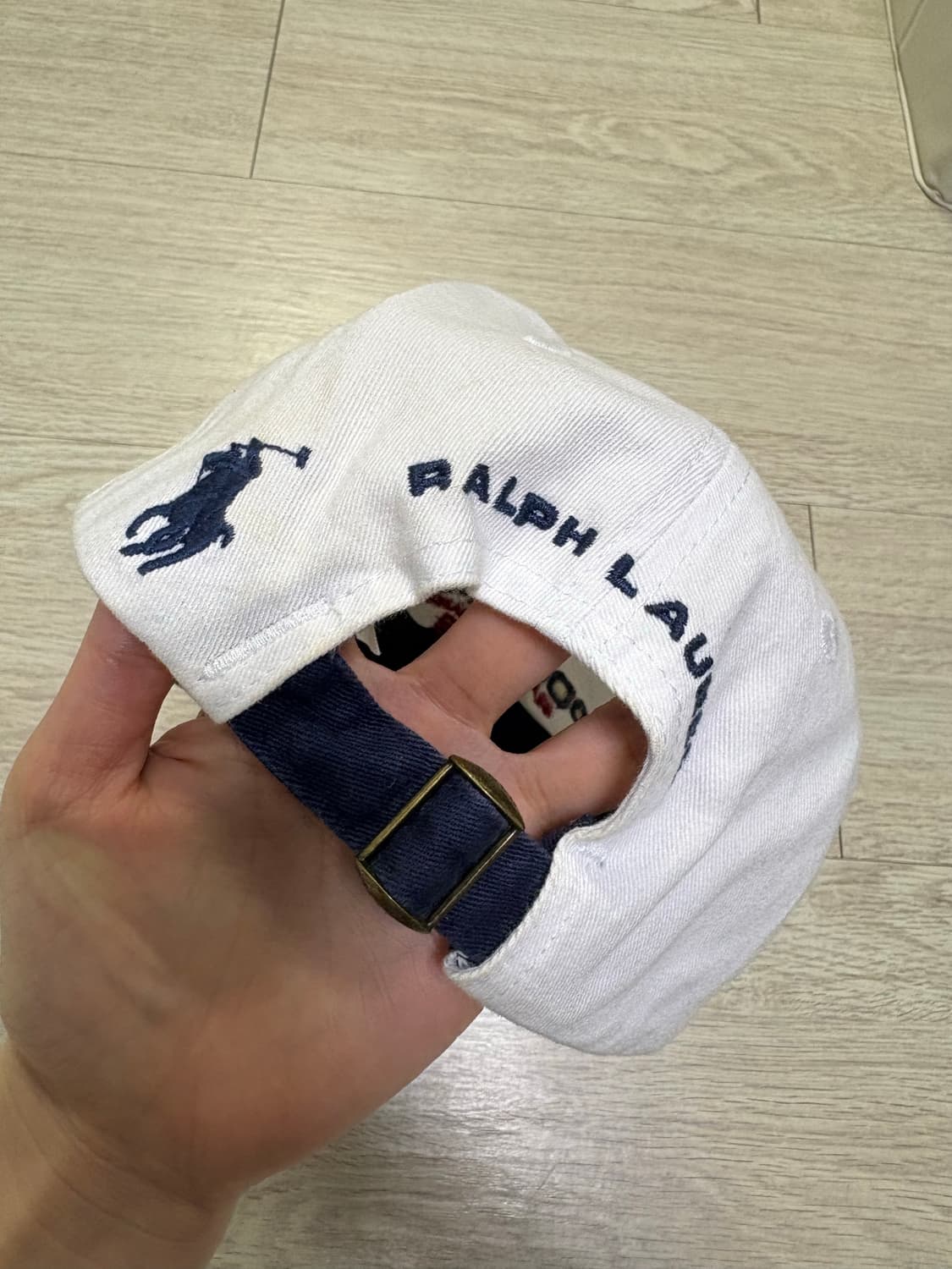 폴로스포츠 모자 화이트네이비 상품이미지2