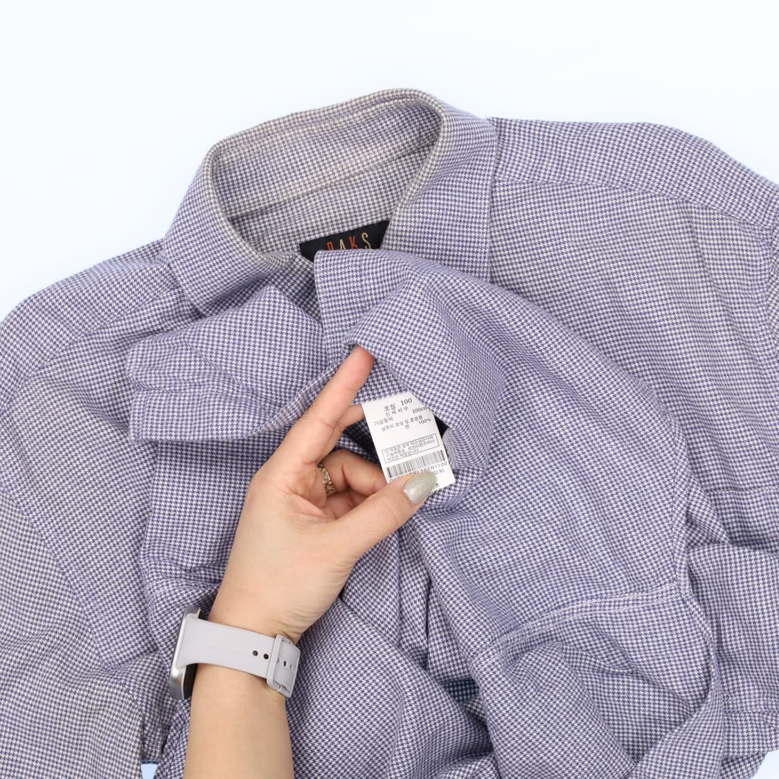 [100] 닥스 남성 하운드체크 셔츠 남방 0114J 상품이미지4