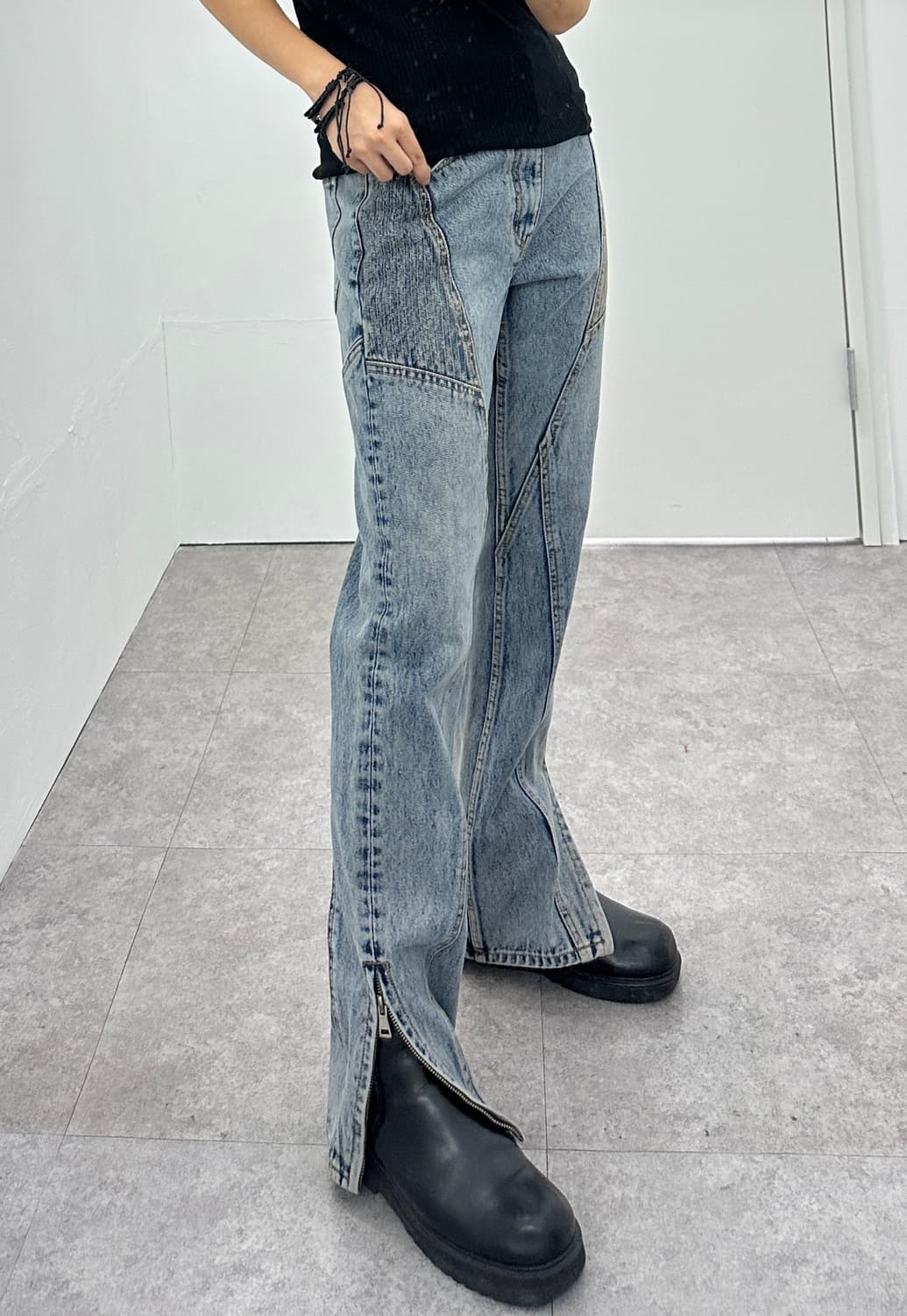 MAISON MINED biker jeans 상품이미지3
