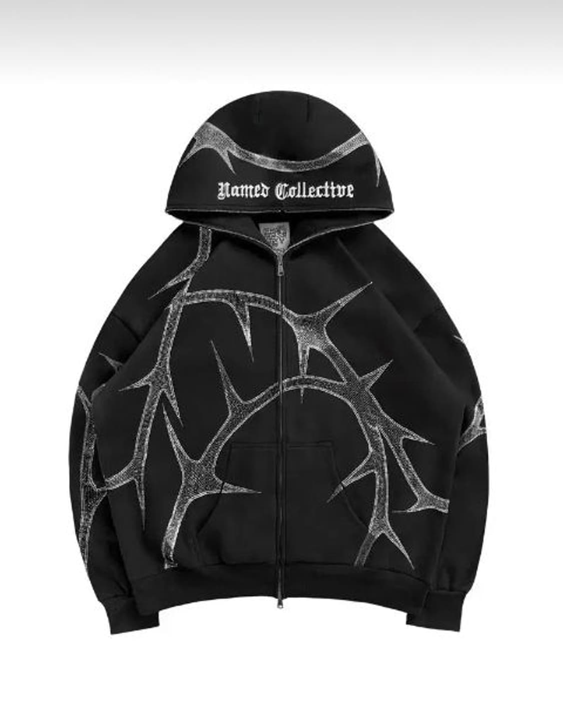 named collective throne rhinestone 후드집업 상품이미지3