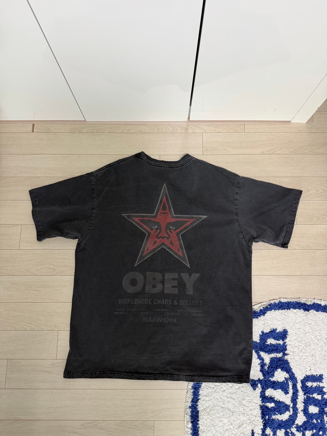 오베이 피그먼트 수원 반팔티 XL사이즈 상품이미지2