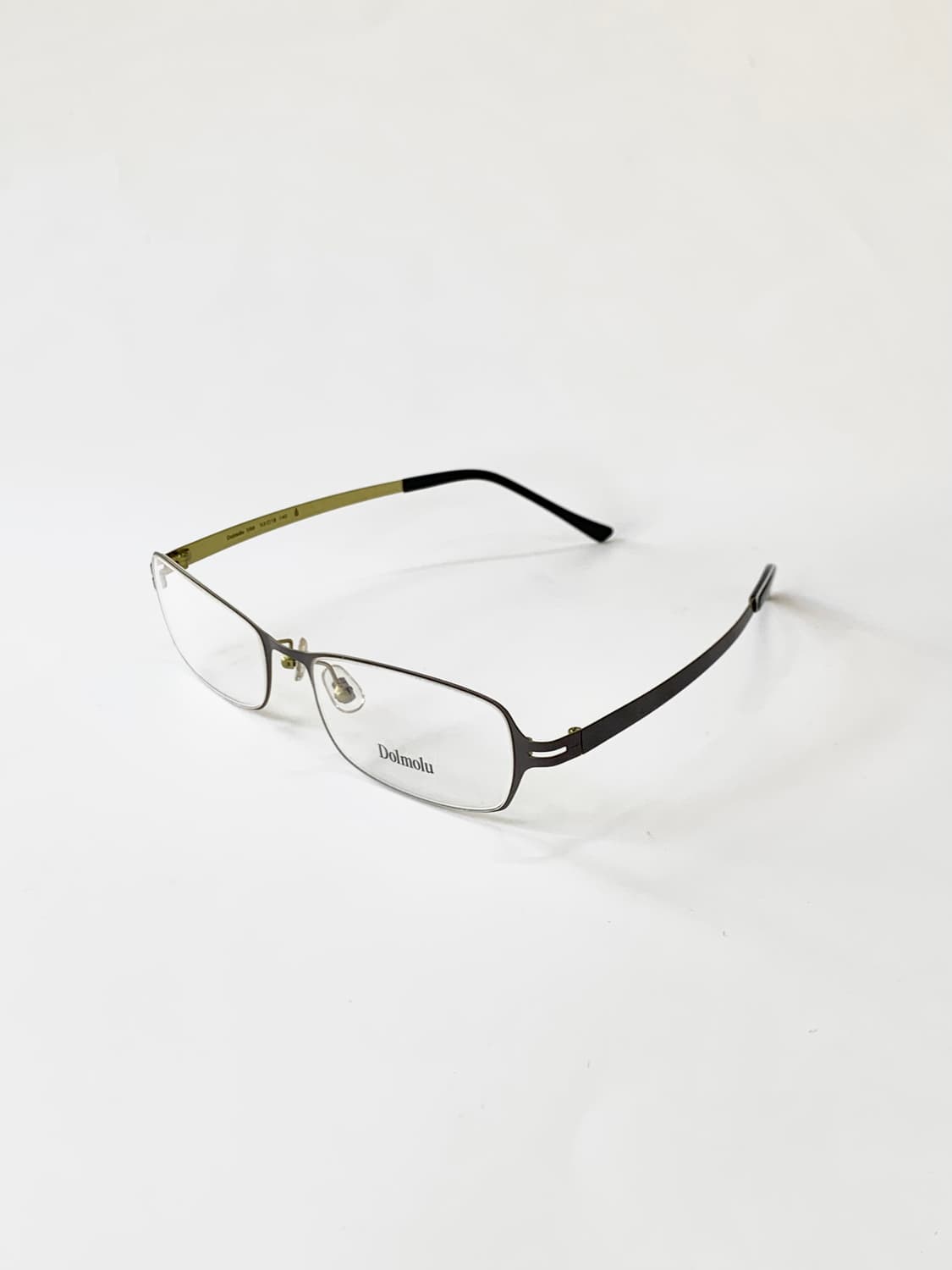 [픽키-637] Dolmolu 다크브라운 메탈 안경 스퀘어 클래식  상품이미지2