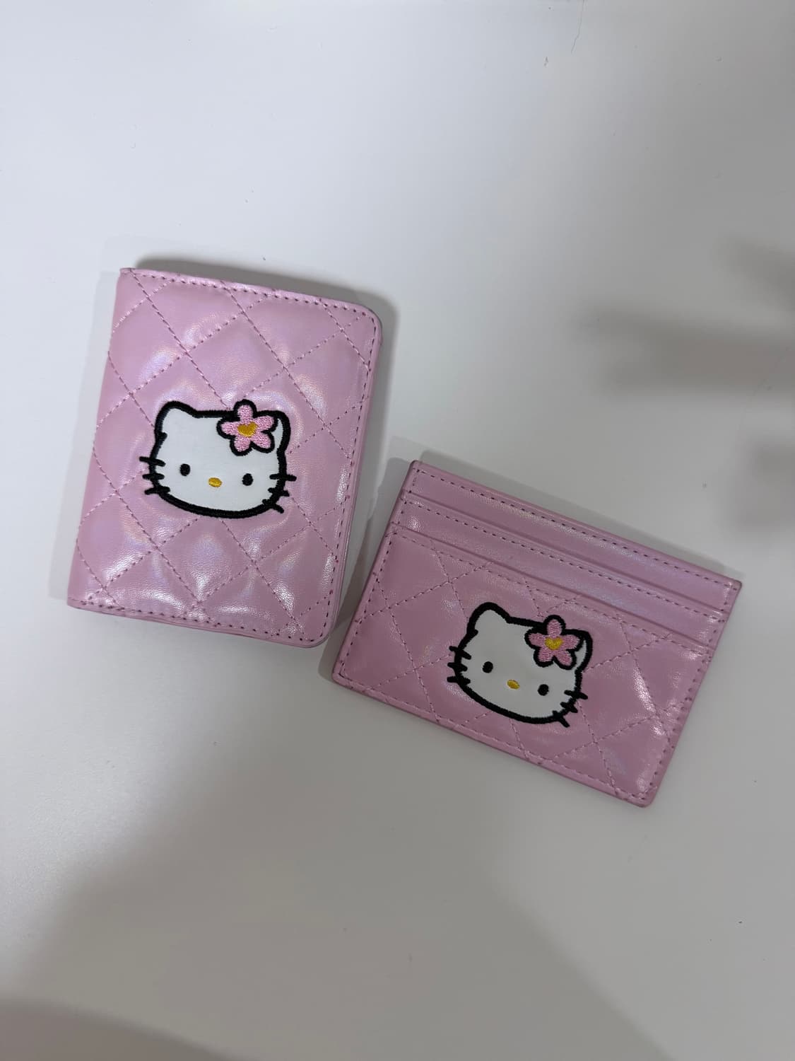 (일괄) 키티 퀼팅 반지갑, 카드지갑 상품이미지1