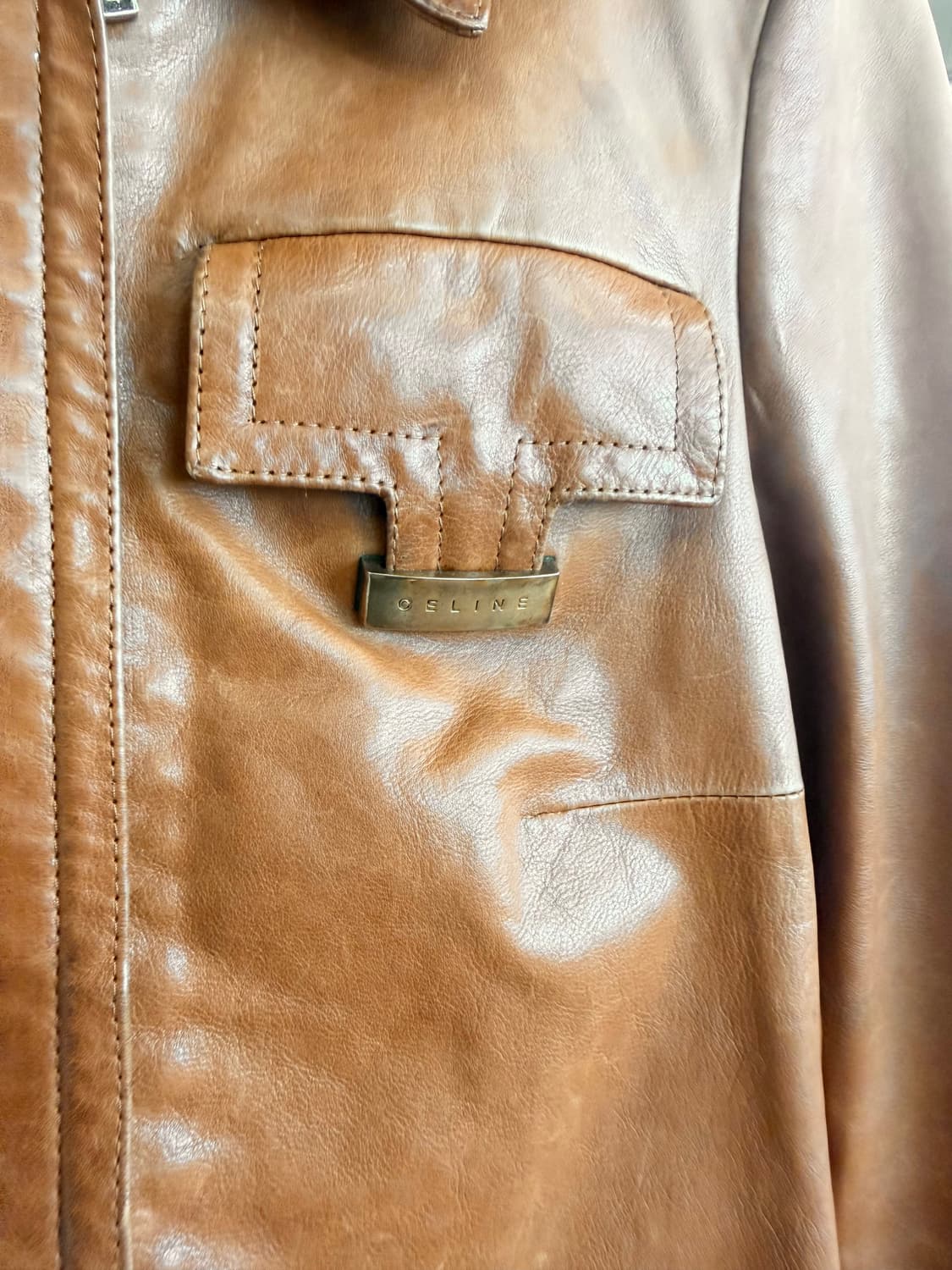 올드 셀린느 피비 파일로 레더 자켓 상품이미지4