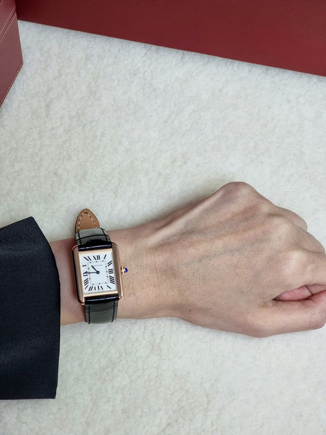 까르띠에 탱크솔로 18K 로즈골드 SM 시계 (남녀공용) 20년 상품이미지8