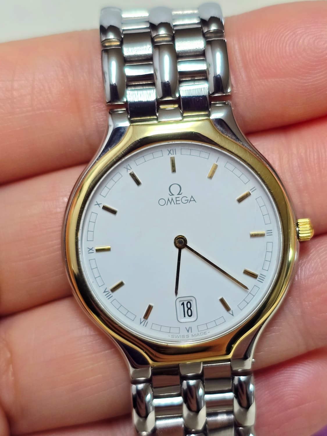 오메가드빌18k골드시계 31mm 남녀공용 정품 상품이미지4