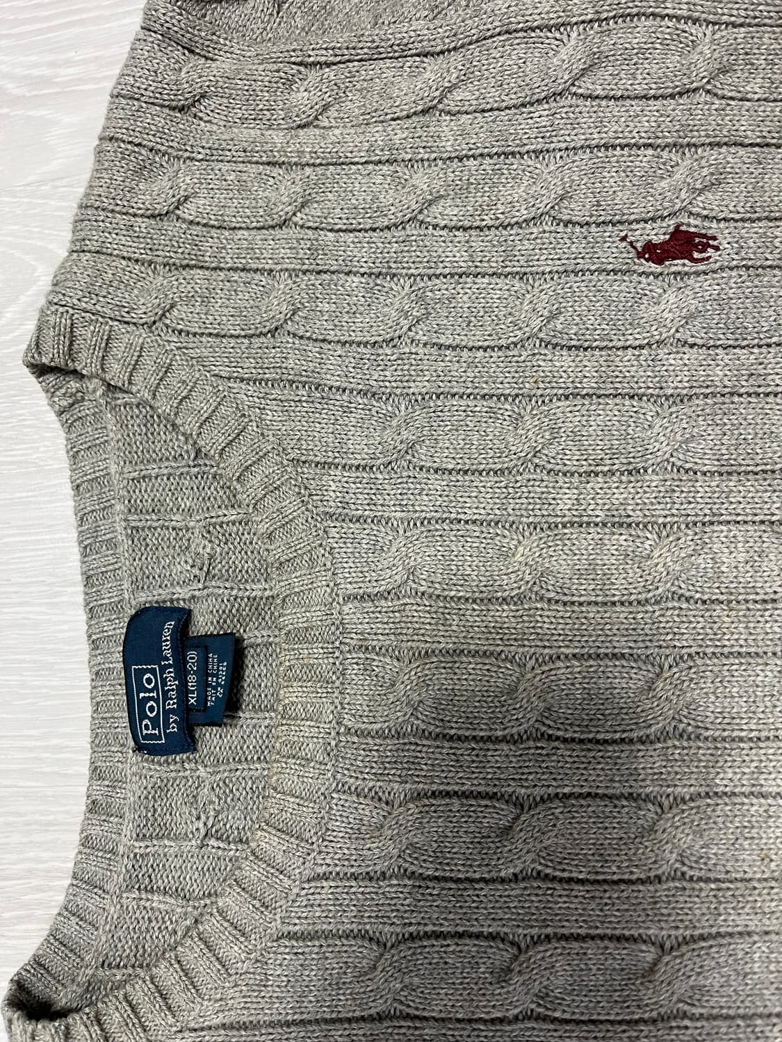 폴로 케이블니트 키즈XL(성인M정도) 상품이미지2