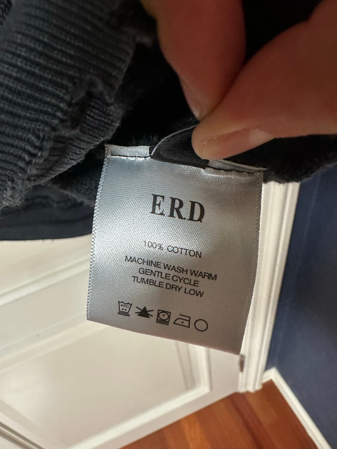 ERD 앙팡리쉬데프리메 데미지 로고 후드 블랙 m 상품이미지4
