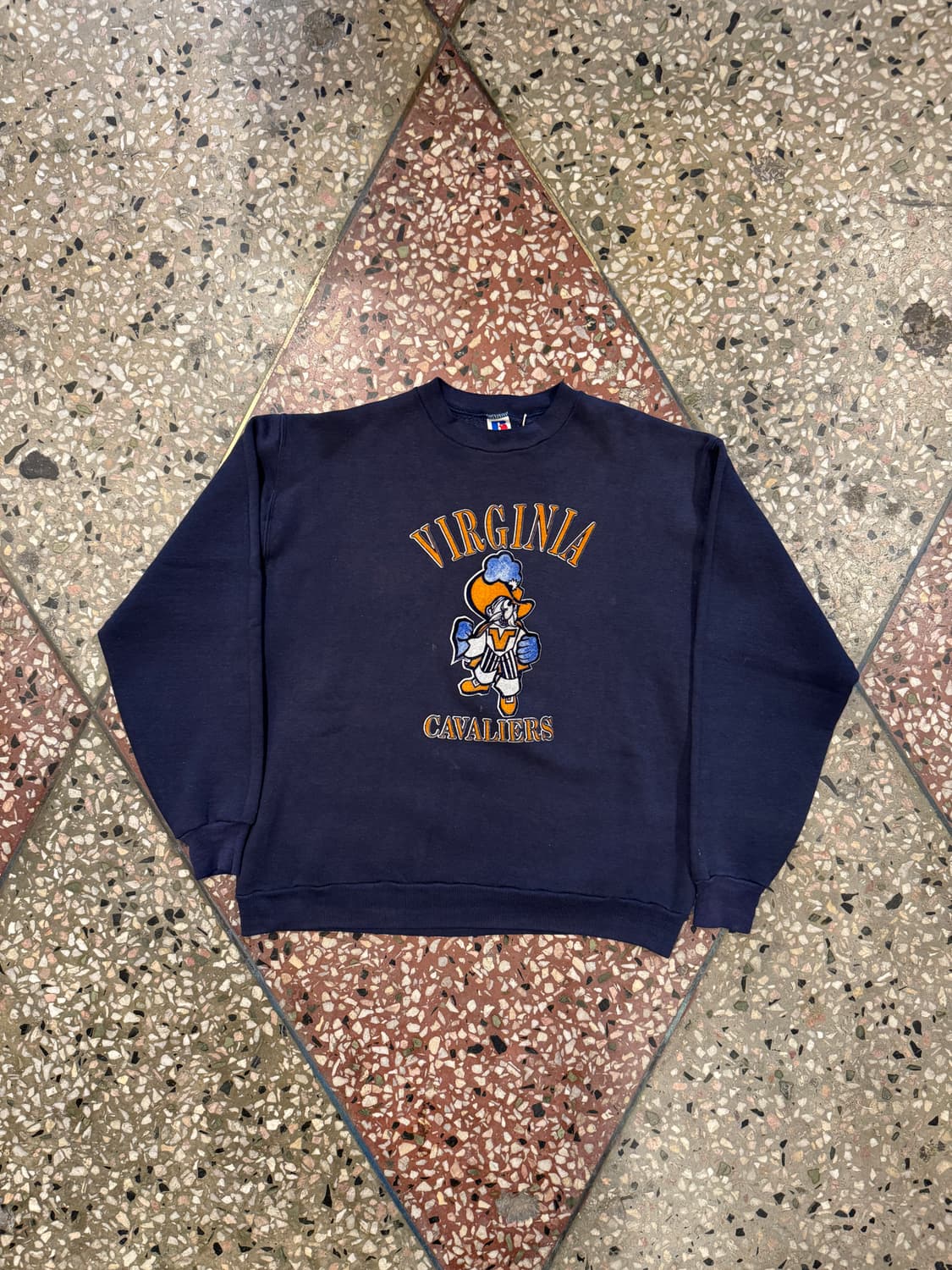 90s Virginia Cavaliers 러셀 스웻 (XL) 상품이미지1