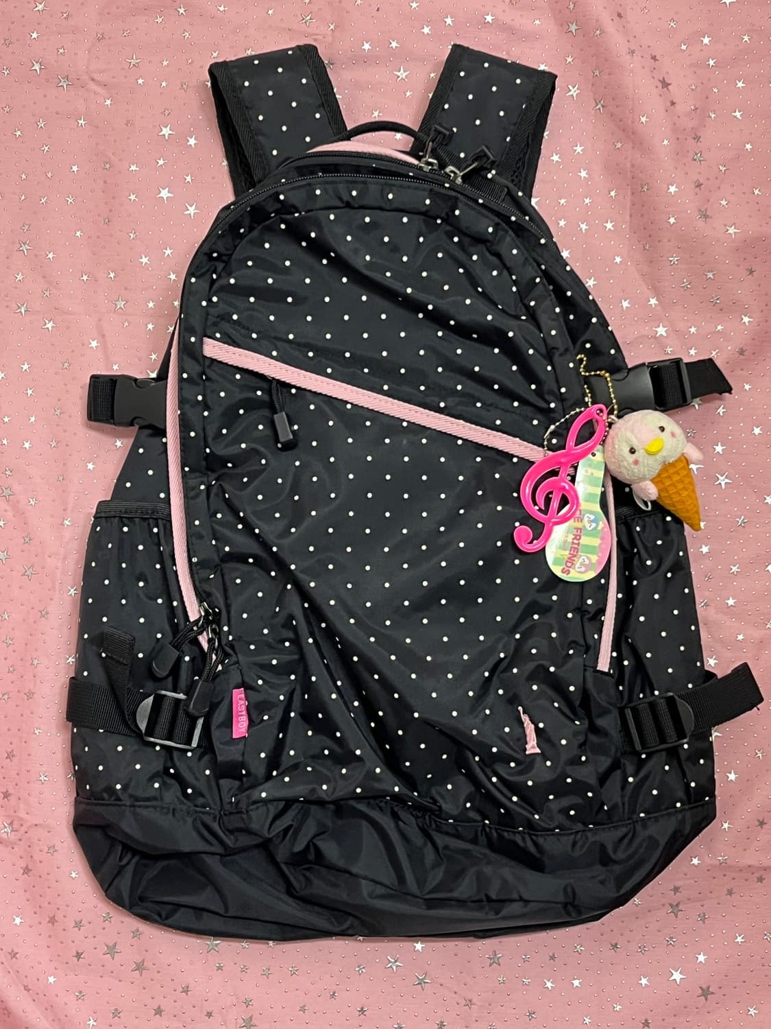 핑크 도트 이스트보이 백팩 💕 상품이미지8